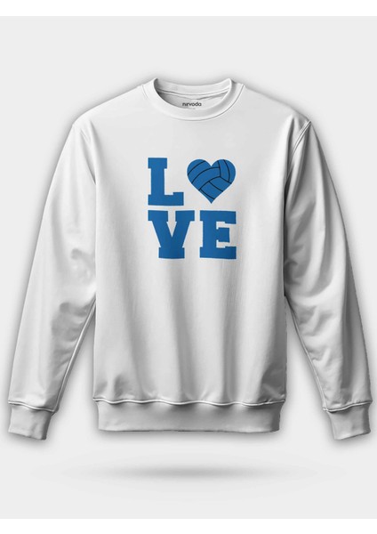 Love Voleybol Logo Unisex Regular Sweatshirt