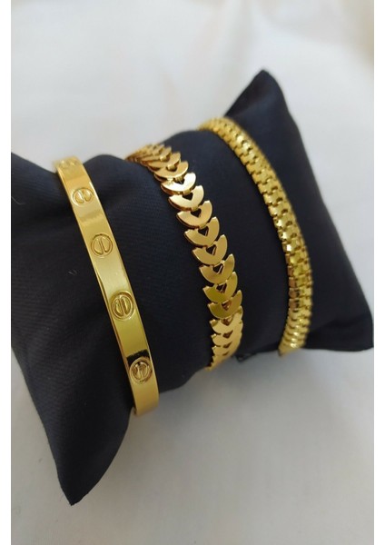 Göz Alıcı Altın Kaplama Kombin Bileklik fiyatları