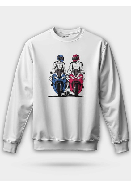 Motor Aşkı Motosiklet Unisex Regular Sweatshirt