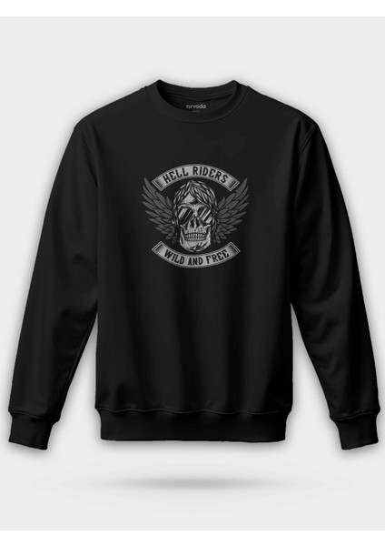 Hell Riders Kuru Kafa Rock Unisex Regular Sweatshirt