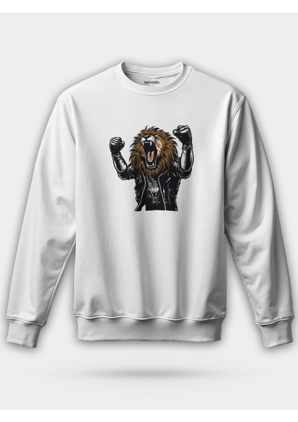 Metal Tarz Aslan Unisex Regular Sweatshirt