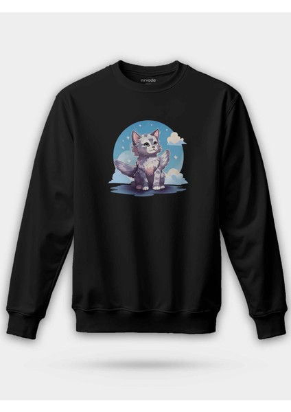 Melek Kedi Unisex Regular Sweatshirt