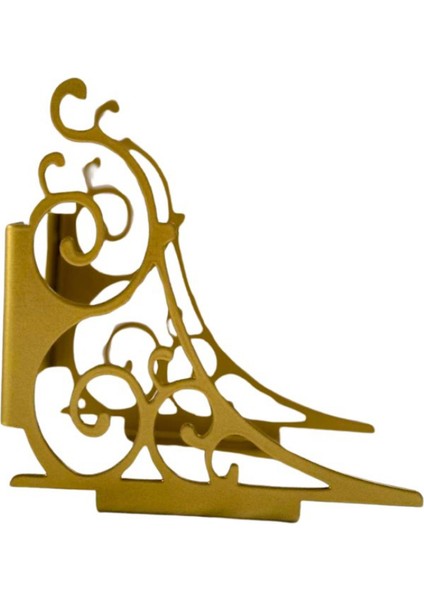 2 Adet Altın Sarısı Dekoratif Raf AYAĞI(20CMX20CM)
