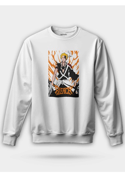 Ichigo Kurosaki Turuncu Bleach Unisex Regular Sweatshirt