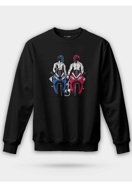 Motor Aşkı Motosiklet Unisex Regular Sweatshirt