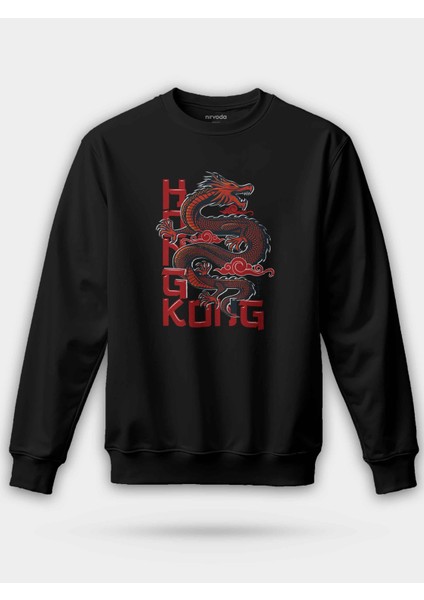 Hong Kong Soul Dragon Ejder Unisex Regular Sweatshirt