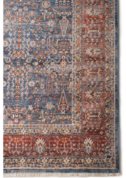 7/24 Vintage Tarzı 80 x 150 Toz Barındırmaz Viskon Yolluk Halı 1154-LCV