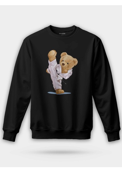 Kung Fu Sevimli Ayı Unisex Regular Sweatshirt