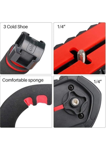 U-Grip Pro Kamera Stabilizer Video Handle