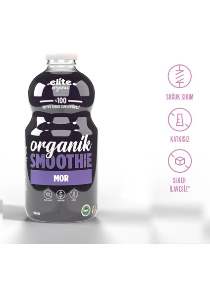 Organik Böğürtlenli Smoothie 3 Adet