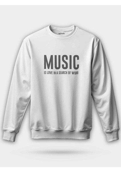 Müzik Kalp Atışı Unisex Regular Sweatshirt
