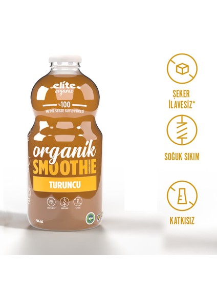 Organik Smoothie Turuncu Meyveler 3 Adet