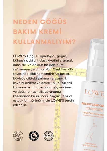 Markası Göğüs Toparlayıcı ve Dolgunlaştıcı Sıkılaştırıcı Bakım Kremi 50 ml