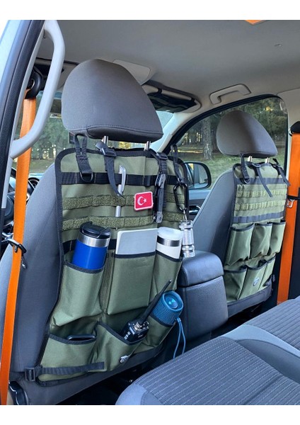 Ironcaravan Koltuk Arkası Taktikal Tip Araç Iç Organizer (Otomobil,pickup,off-Road ve Arazi Araçları) modelleri