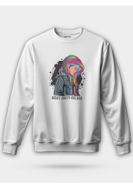Parti Rocker Kız Unisex Regular Sweatshirt