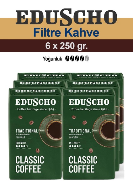 Classic Coffee Traditional 6x 250 gr Öğütülmüş Filtre Kahve