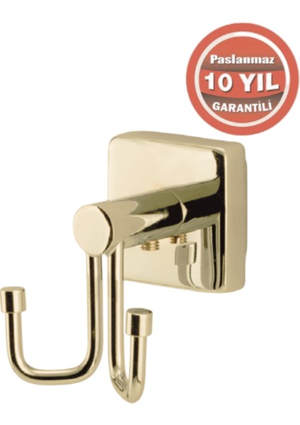 Paslanmaz Pirinç Vizyon 2’li Bornozluk Altın Sarı Gold