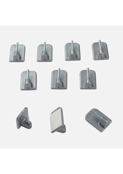 Linadora Yapıştırma Kancası Mat Krom 4'lü