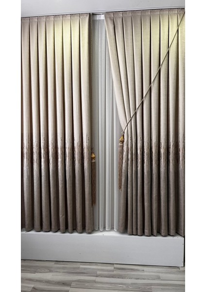 Pano Fon Perde Krem Cappuccino (Tek Kanat) fiyatları