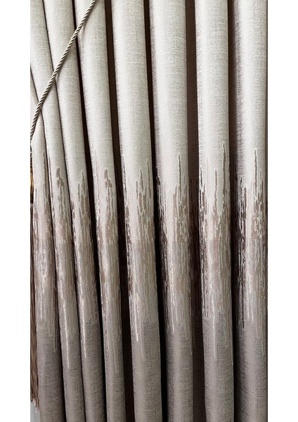 Pano Fon Perde Krem Cappuccino (Tek Kanat) modelleri