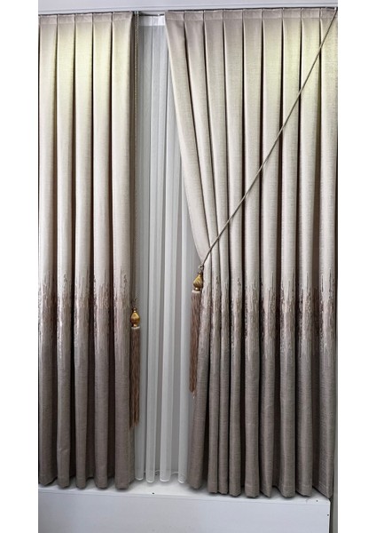 Pano Fon Perde Krem Cappuccino (Tek Kanat) indirimleri