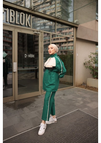 Tesettür Eşofman Takımı Fermuarlı Ikili Takımı 479 indirimleri