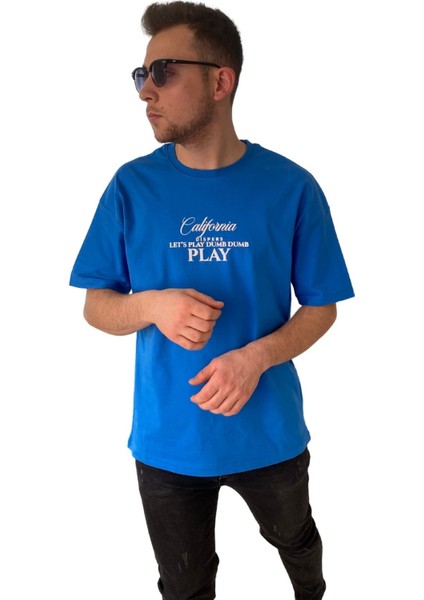 Erkek Tişört Baskılı Bisiklet Yaka Oversize Comfort T-Shirt Erkek Tshirt indirimleri
