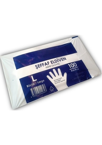 Şeffaf Poşet Eldiven 300 Adet