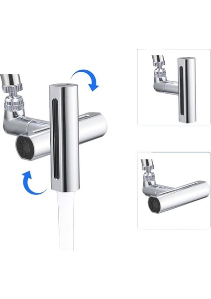 Multifunctional BAYSA-1591 Geniş New ( 360° Oynar Başlık & 4 Fonksiyon Su Akışı ) Perlatör Musluk Ucu fiyatları