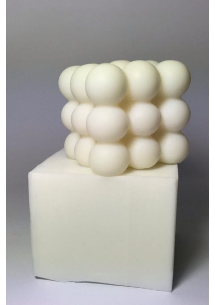 Büyük Bubble Mum Silikon Kalıp - Mum Yapım Için Silikon Kalıp 6x6 cm