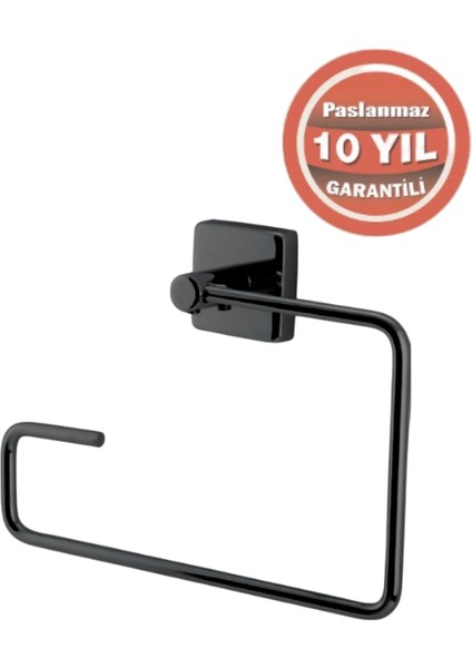 Paslanmaz Pirinç Vizyon Kare Havluluk Mat Siyah modelleri