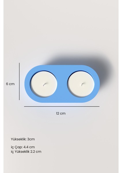 Orta Boy Boy Beton Mumluk ve Tealight Silikon Kalıp H2 - Dekoratif Beton Mumluk Kalıbı fiyatları