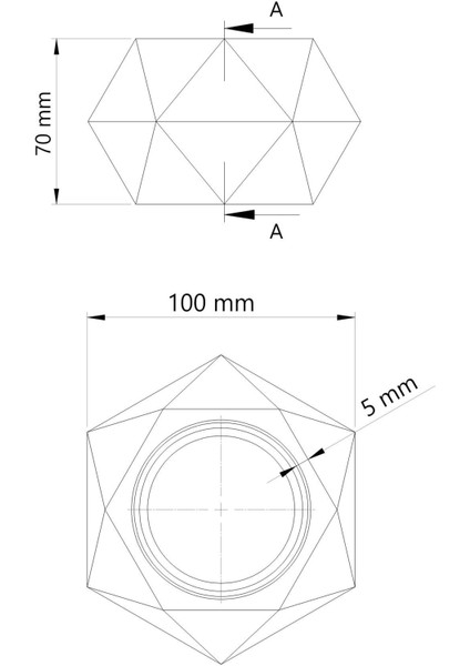 Dekoratif Geometrik Beton Saksı Silikon Kalıp K3 modelleri