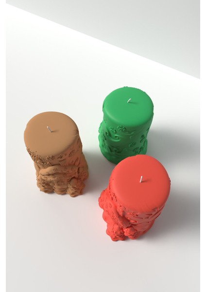 Yılbaşı Desenli Mum Silikon Kalıp M3 - Yılbaşı Mum Silikon Kalıp, Mum Yapım Malzemeleri 12 x 9 cm fırsatları