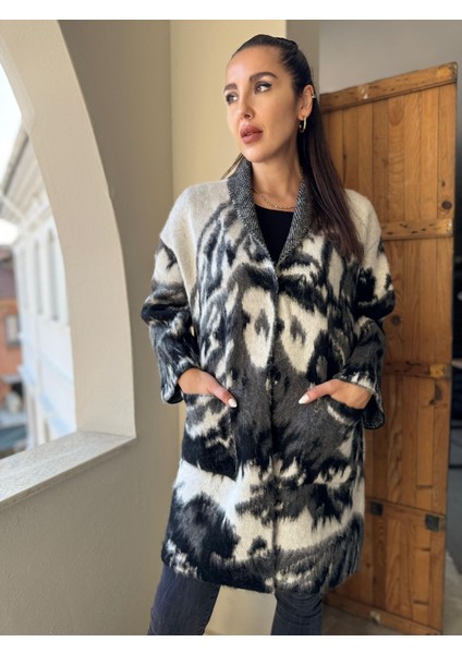 Kadın Angora Çıtçıtlı Şal Yaka Italyan Kaban fiyatları