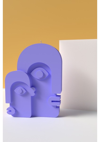 Dekoratif Iskandinav Yüzü Mum Silikon Kalıp - Mum Yapım Malzemeleri