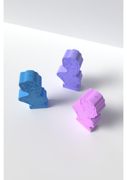 Venüs Portresi Mum Silikon Kalıp - Venüs Resmi Mum Silikon Kalıp, Mum Yapım Malzemeleri 10 x 5 cm