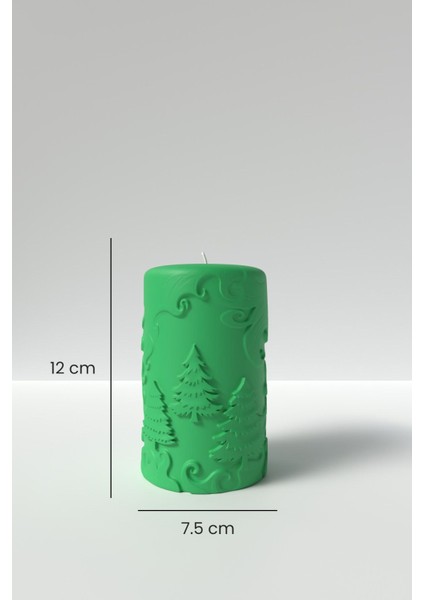 Yılbaşı Desenli Mum Silikon Kalıp M1 - Yılbaşı Mum Silikon Kalıp, Mum Yapım Malzemeleri 12 x 7.5 cm modelleri