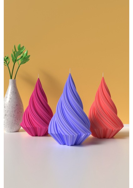 Desenli Ortboy Yılbaşı Ağcı Mum Silikon Kalıp - Mum Yapım Malzemeleri - 10 cm fiyatları