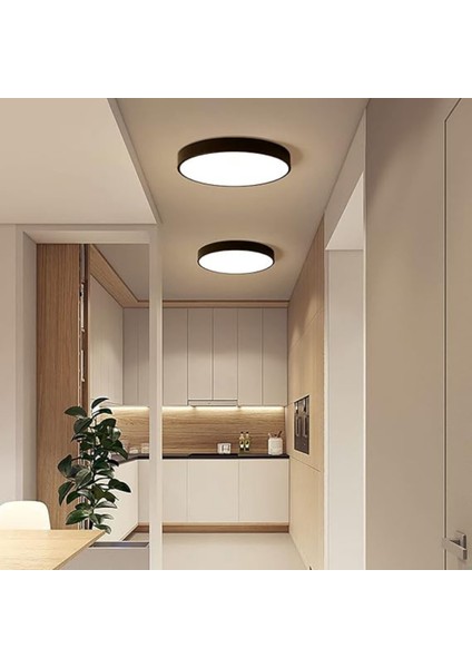 Yüksek Verimli 12W Sıva Üstü Yuvarlak LED Panel Armatür - Siyah Kasa- Yuvarlak Kasa | Enerji Tasarruflu, Uzun Ömürlü modelleri