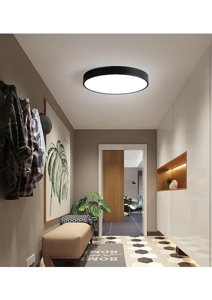 Yüksek Verimli 12W Sıva Üstü Yuvarlak LED Panel Armatür - Siyah Kasa- Yuvarlak Kasa | Enerji Tasarruflu, Uzun Ömürlü indirimleri
