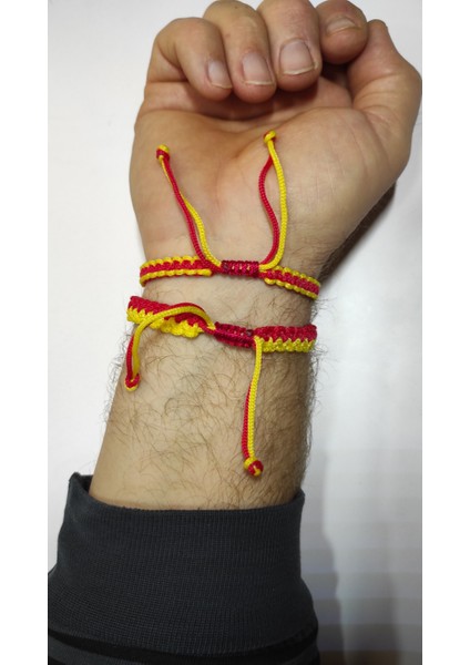 Taraftar Makrome Örgü Bileklik, Galatasaray, Göztepe Taraftar Bileklik, Hediye Bileklik fırsatları