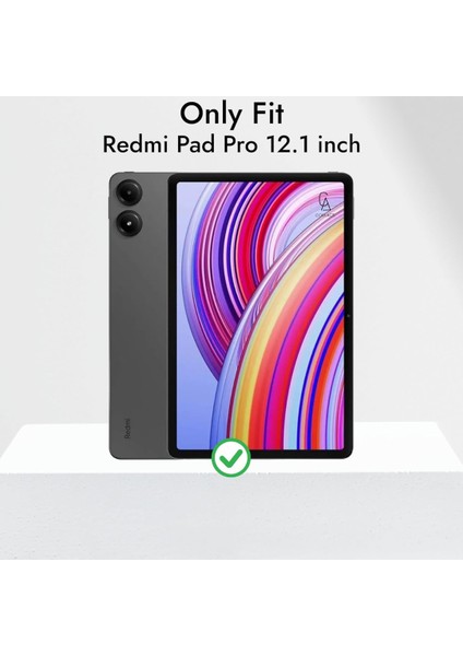 Xiaomi Redmi Pad Pro 12.1 Inç ile Uyumlu Temperli Kırılmaz Cam Ekran Koruyucu 5 Adet