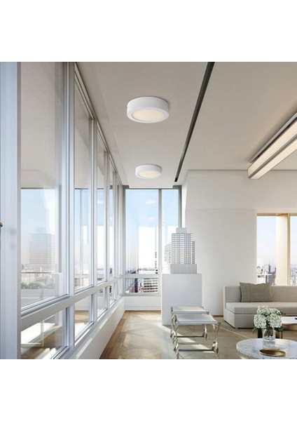 Yüksek Verimli 24W Yuvarlak Sıva Üstü LED Panel Armatür -Yuvarlak Beyaz Kasa | Enerji Tasarruflu,uzun Ömür fırsatları