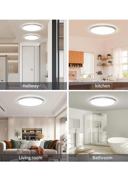 Yüksek Verimli 24W Yuvarlak Sıva Üstü LED Panel Armatür -Yuvarlak Beyaz Kasa | Enerji Tasarruflu,uzun Ömür indirimleri