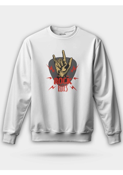 Rock Rules Unisex Regular Sweatshirt