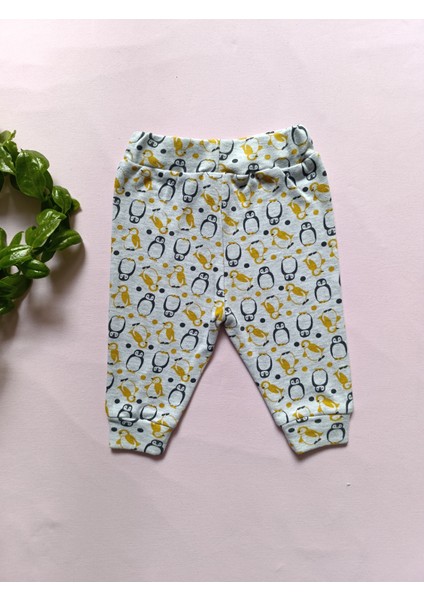 Minilkabebe Penguen 2 Li Bebek Zıbın Takım Organik Pamuk Hardal fırsatları