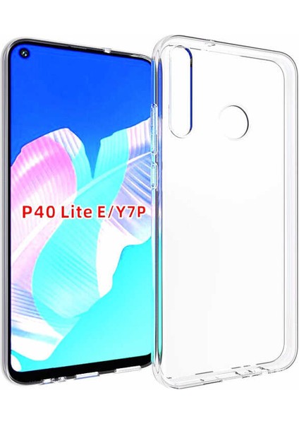 Huawei P40 Lite E - Kılıf Şeffaf Soft Slim Fitt Süper Silikon Kapak - Şeffaf
