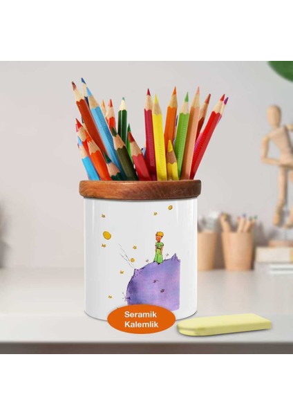 Gezegende Küçük Prens Ahşap Seramik Kalemlik - 27781761518 fiyatları