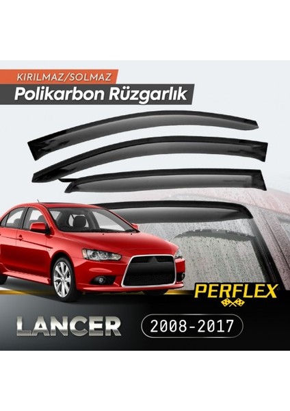 Mitsubishi Lancer 2008-2017 Cam Rüzgarlığı V2 Düz